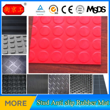 Neoprene Anti-Slip Coin pattern/ round button/Circular Studded Rubber Floor Panel